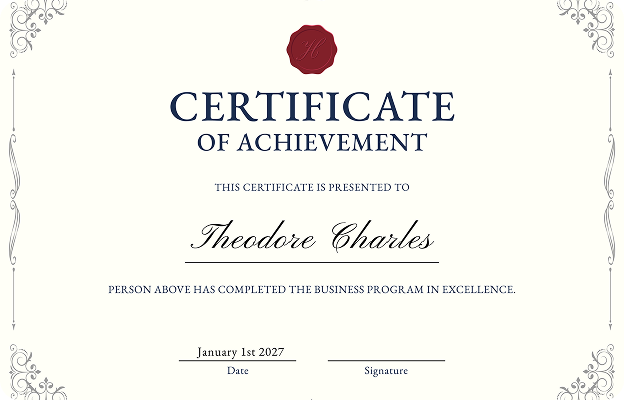 Certificate 1